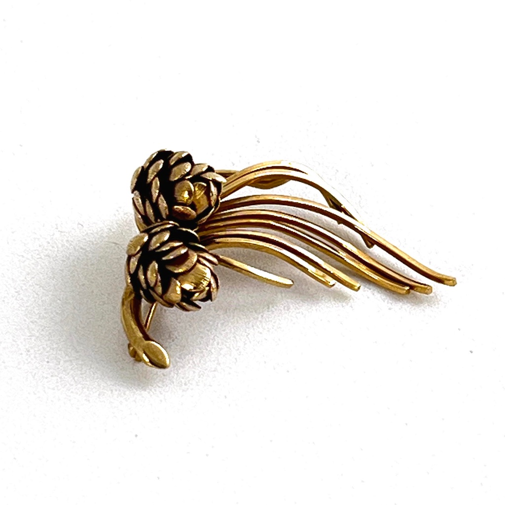 Vintage Pine Cone & Pine Needle Brooch 1-20 12k Gf (Gold Filled)